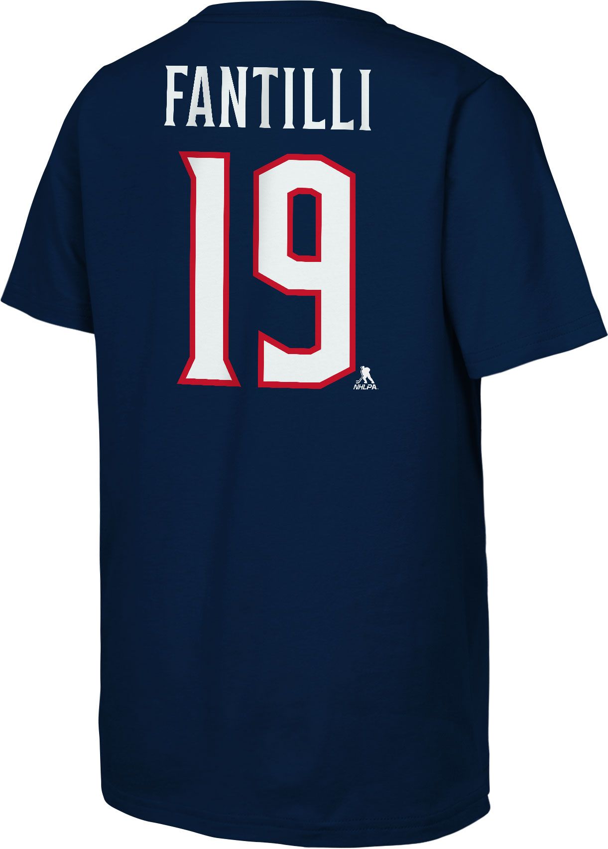 NHL Youth Columbus Blue Jackets Adam Fantilli #19 2024-2025 Navy T-Shirt product image