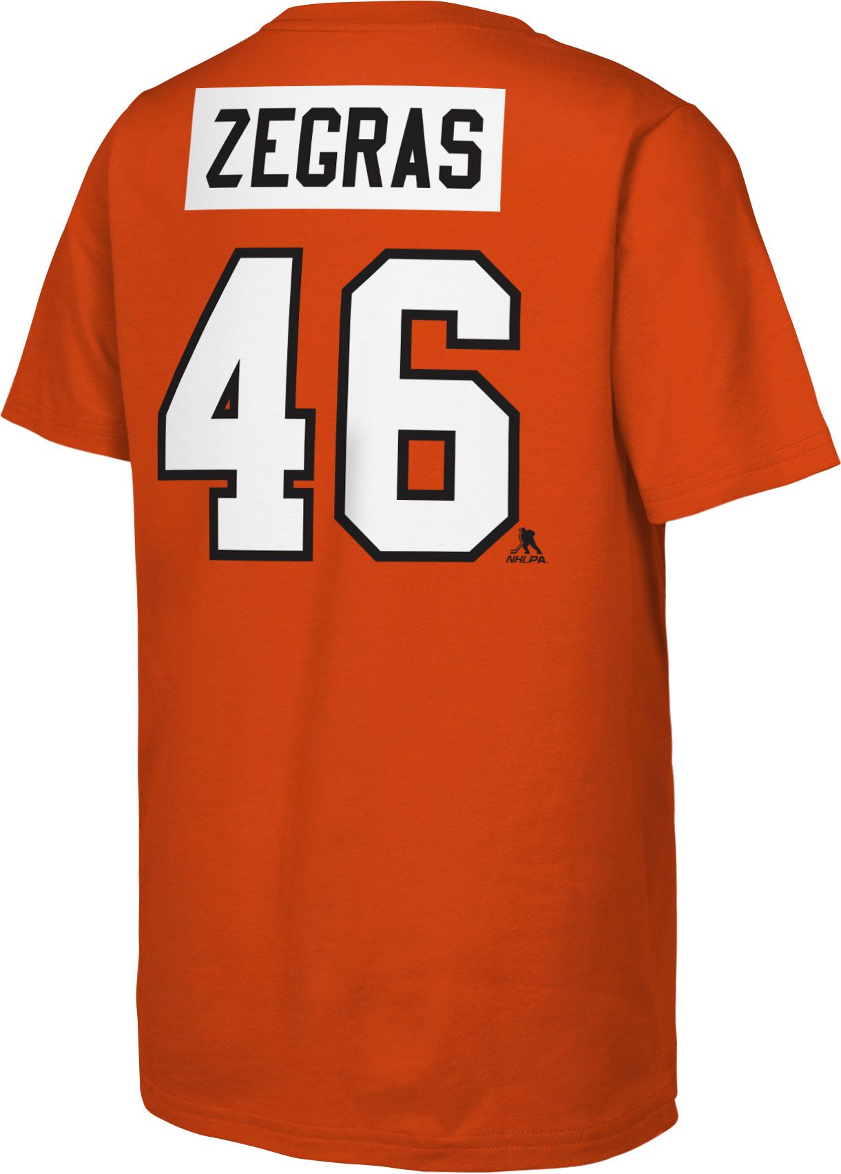 Outerstuff Youth Philadelphia Flyers Trevor Zegras #46 Orange Short Sleeve T-Shirt product image