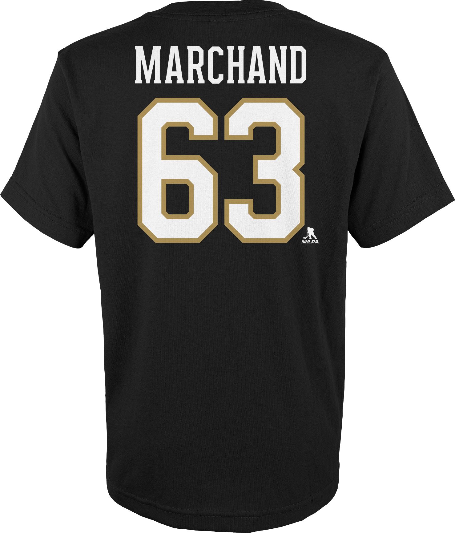 NHL Youth Boston Bruins Brad Marchand #63 Black T-Shirt