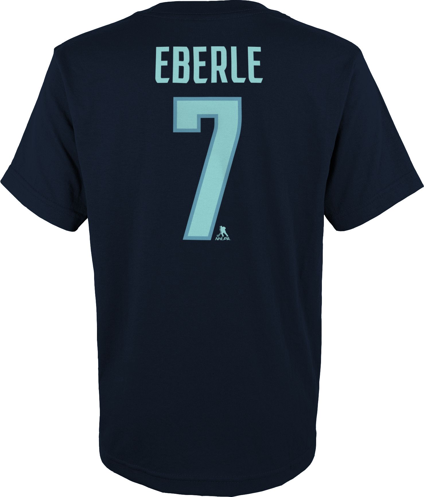 NHL Youth Seattle Kraken Jordan Eberle #7 Navy T-Shirt
