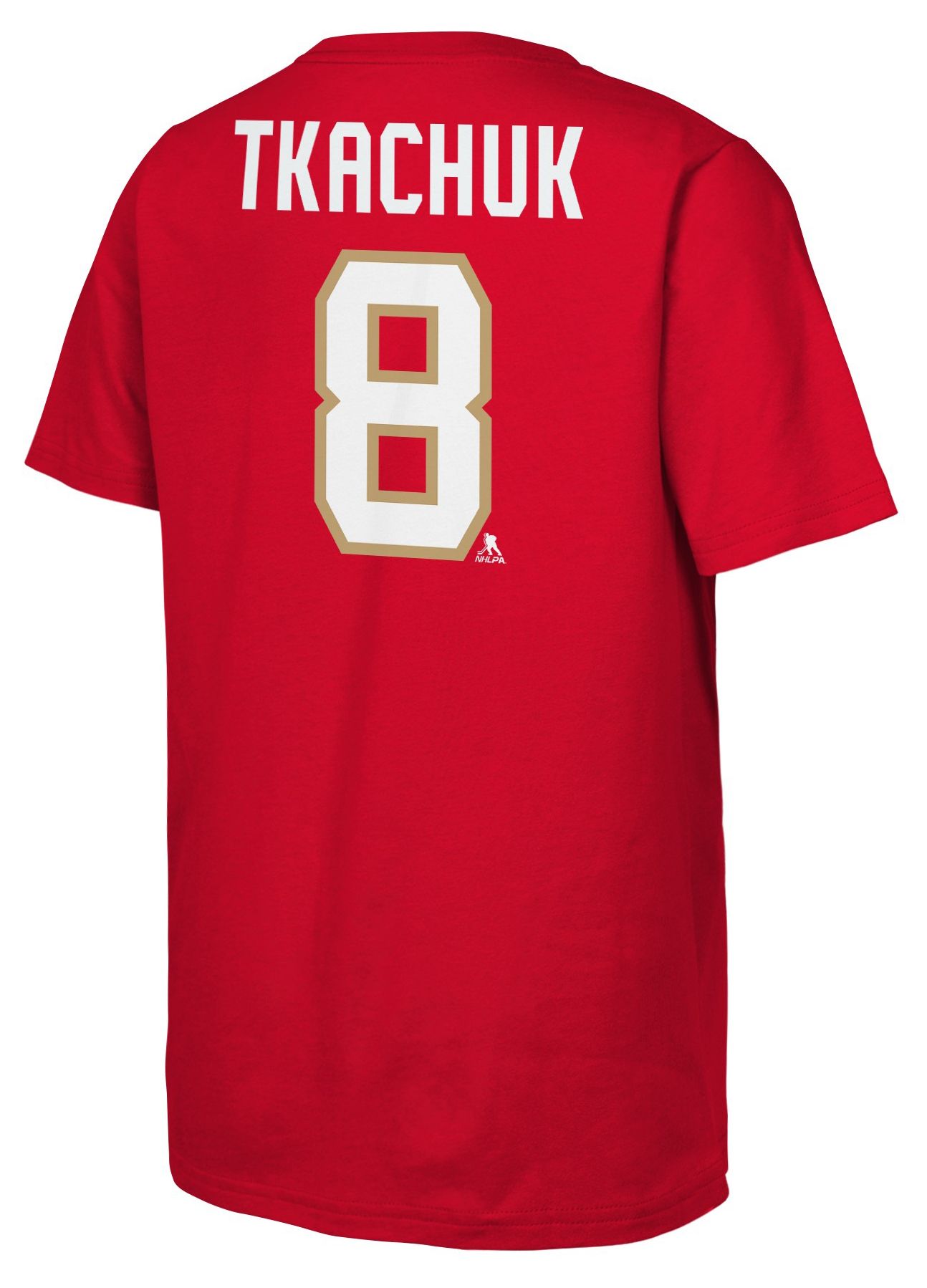 NHL Team Apparel Boys' Florida Panthers Red Brady Tkachuk #8 T