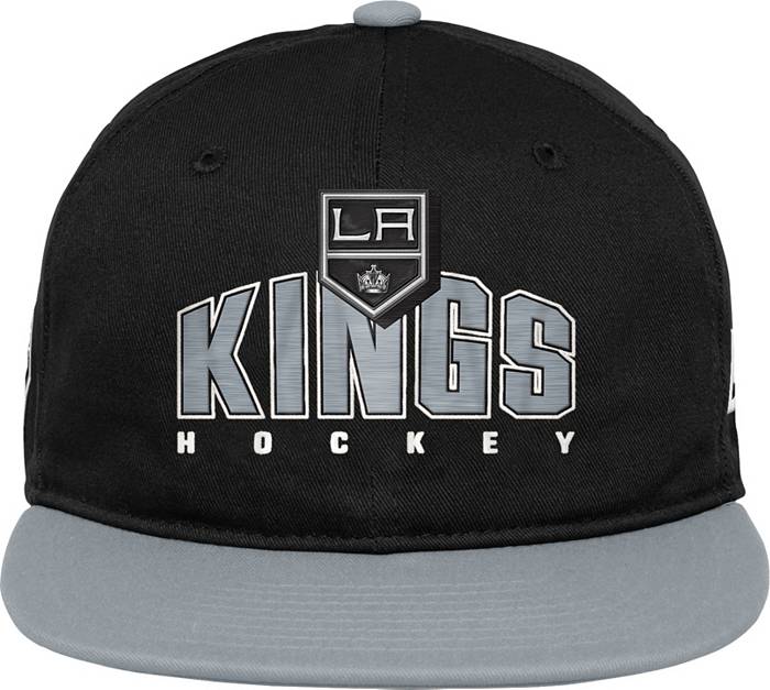 Youth Silver Los Angeles Kings Adjustable Hat