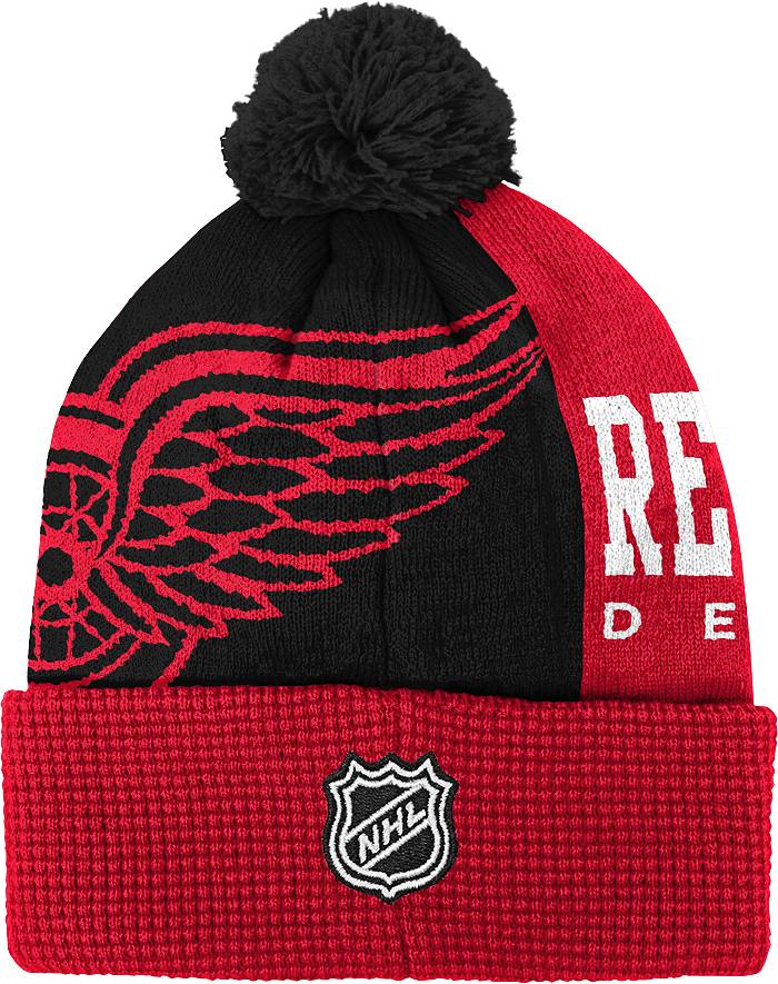 Detroit Red Wings Cuffed Pom Beanie Faceoff - Supporters Place