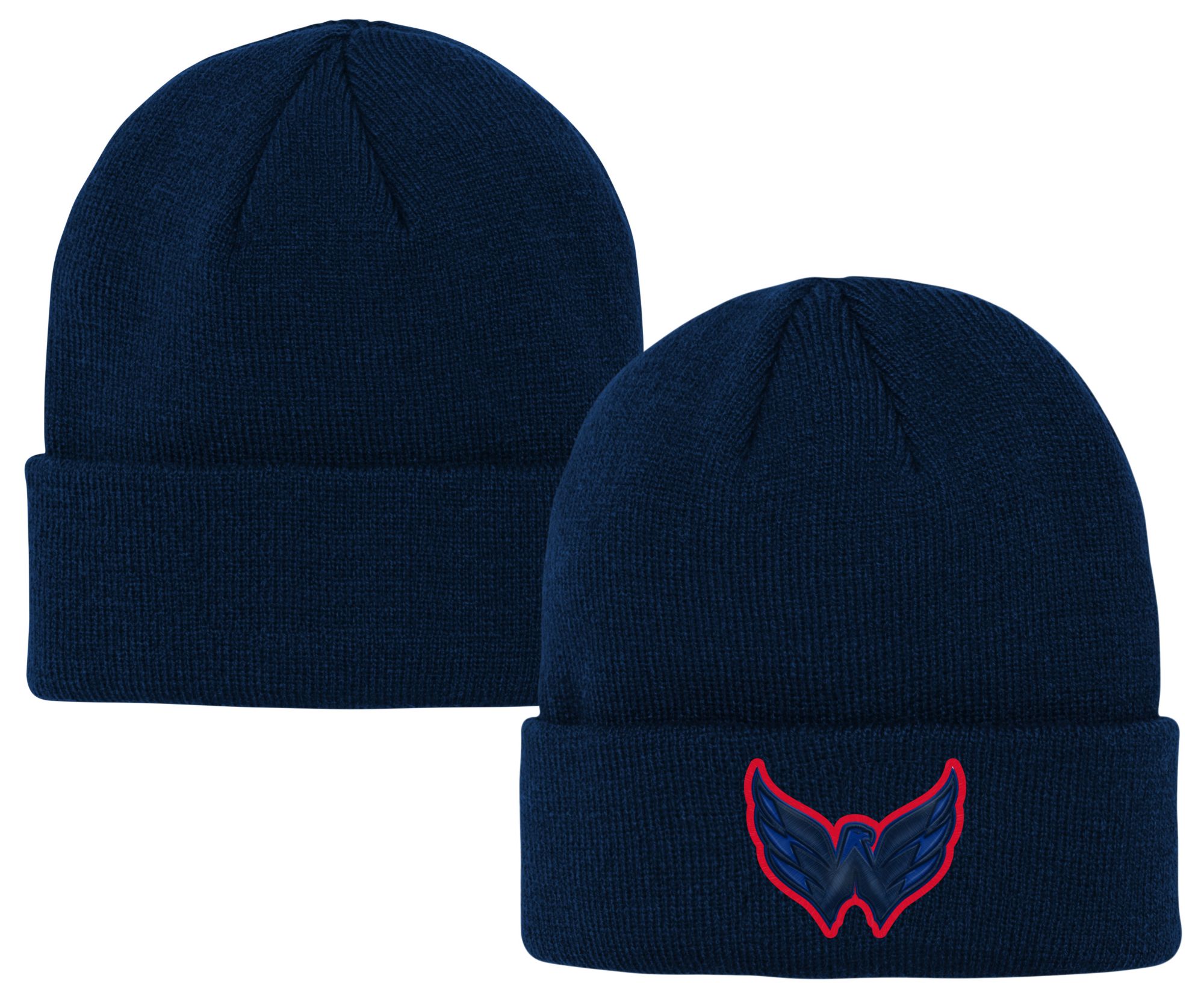 NHL Youth Washington Capitals Team Logo Navy Cuffed Beanie product image