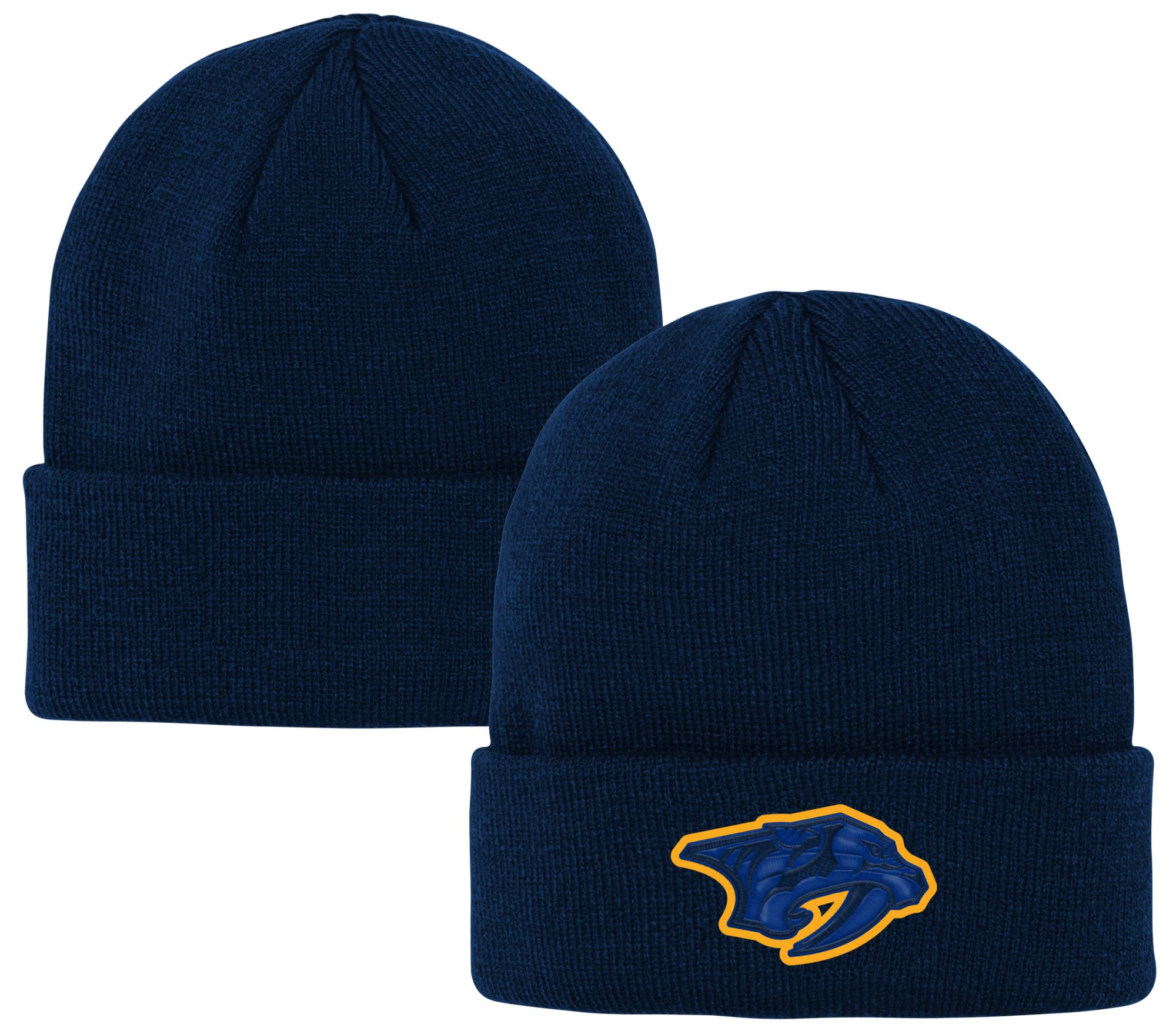 NHL Youth Nashville Predators Team Logo Navy Cuffed Beanie product image