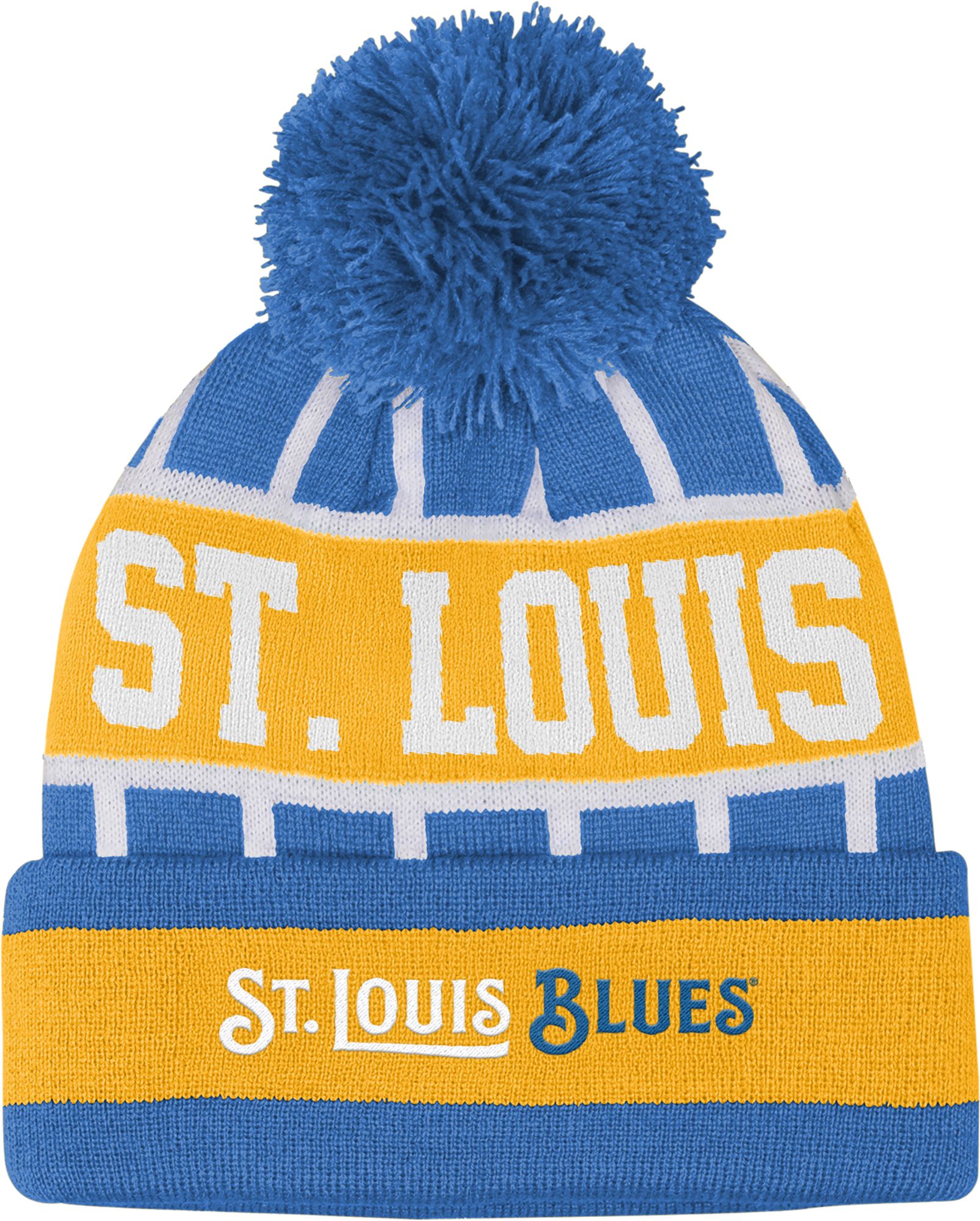 NHL Youth St. Louis Blues Blue Go Fast Cuffed Beanie product image