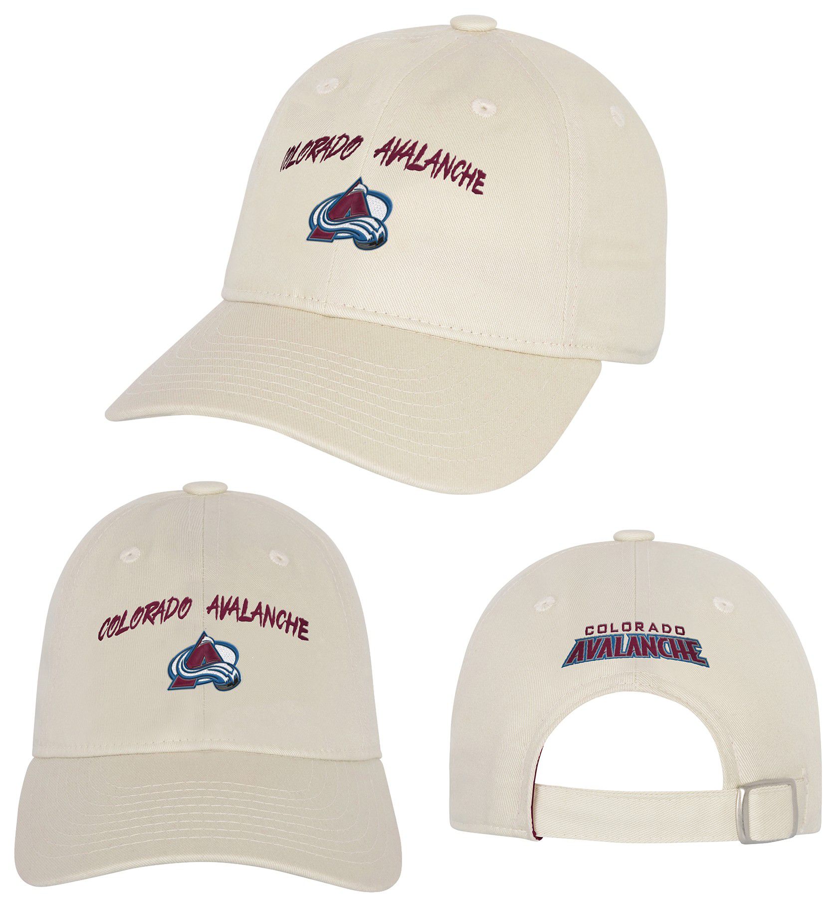 NHL Youth Colorado Avalanche Monochromatic Slouch Offwhite Adjustable Hat product image