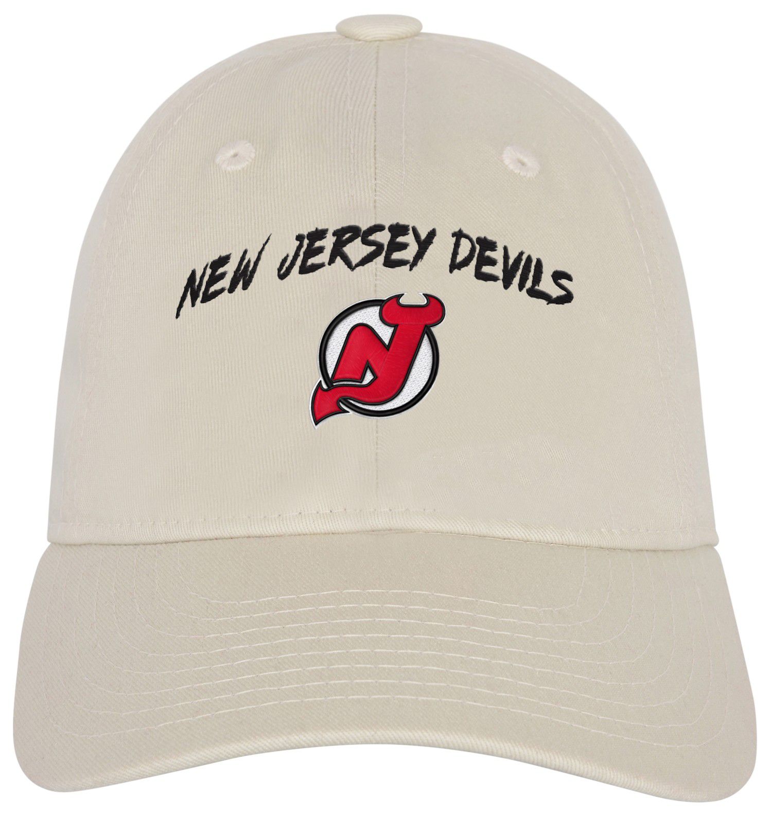 NHL Youth New Jersey Devils Monochromatic Slouch Offwhite Adjustable Hat product image
