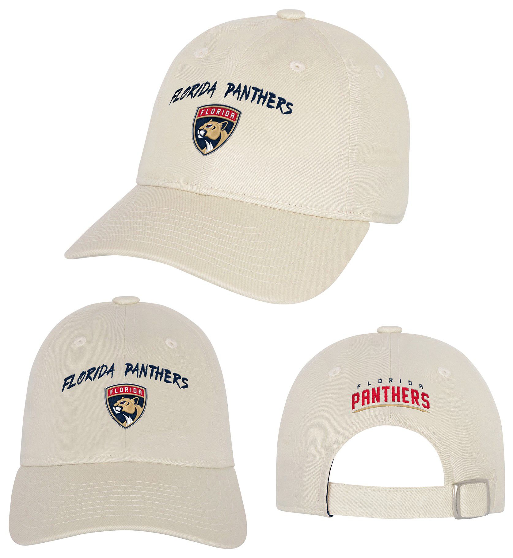 NHL Youth Florida Panthers Monochromatic Slouch Offwhite Adjustable Hat product image