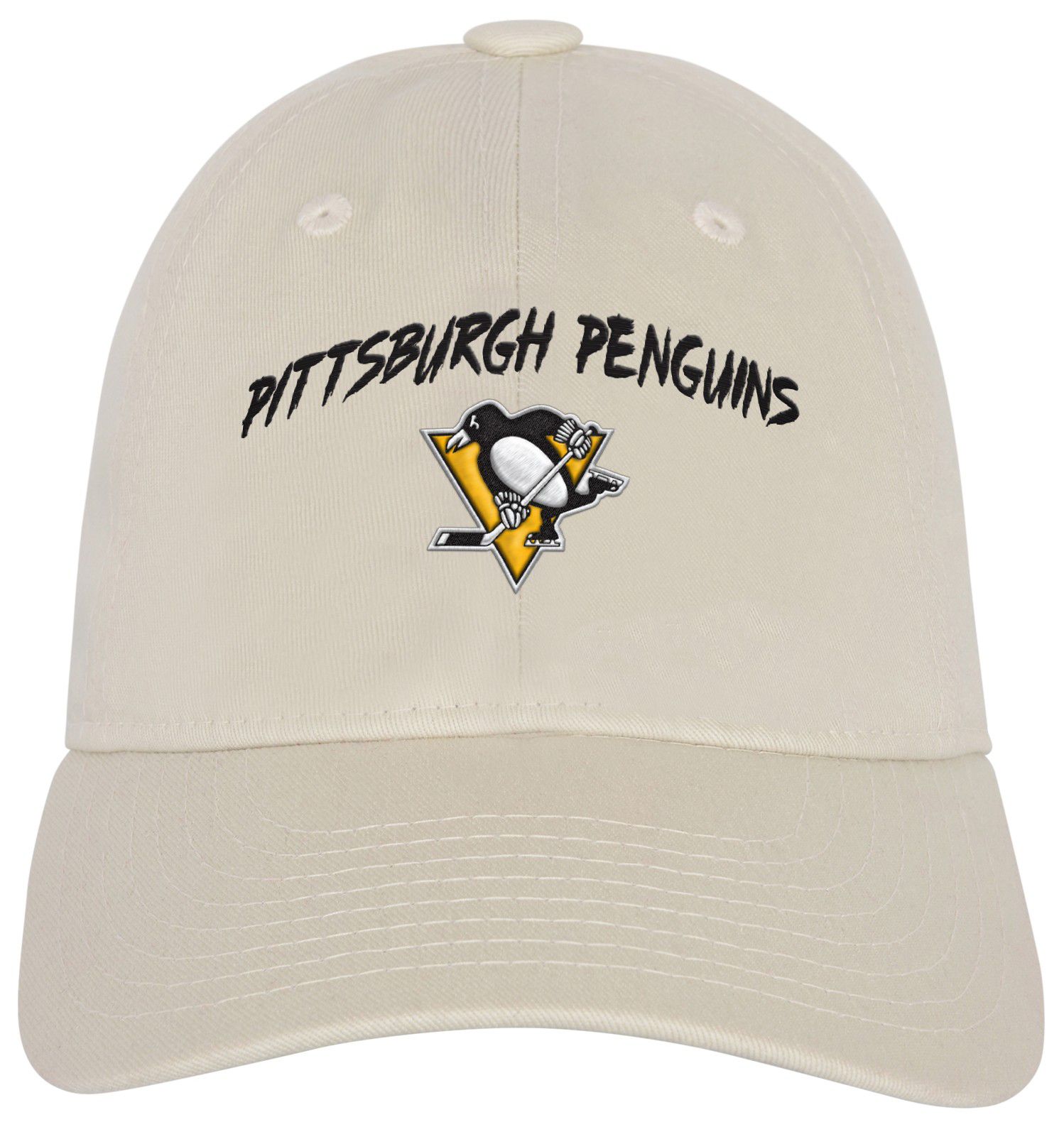 NHL Youth Pittsburgh Penguins Monochromatic Slouch Offwhite Adjustable Hat product image