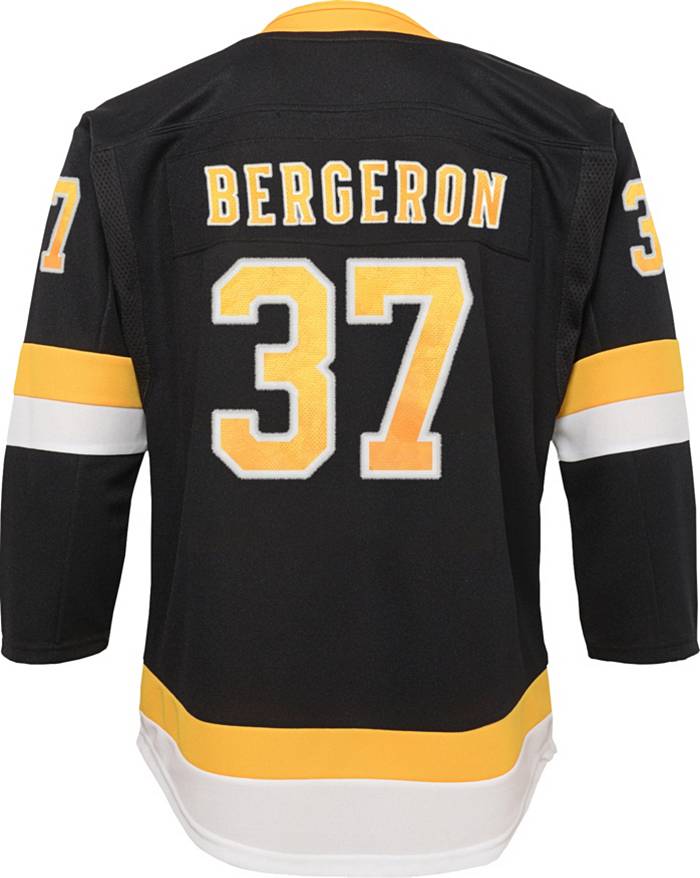 Patrice Bergeron Boston Bruins Adidas Black Jersey