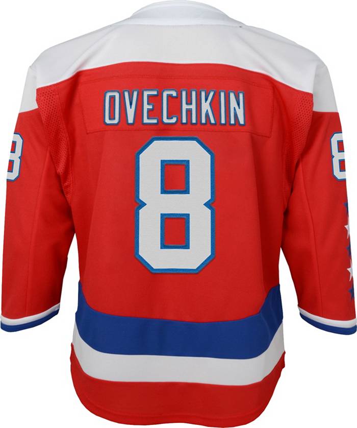 Authentic Men's Alex Ovechkin Navy Blue Jersey - #8 Hockey