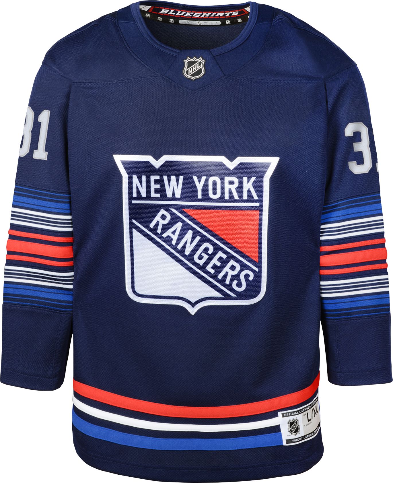 NHL Youth New York Rangers Igor Shesterkin #31 Alternate Premier Jersey