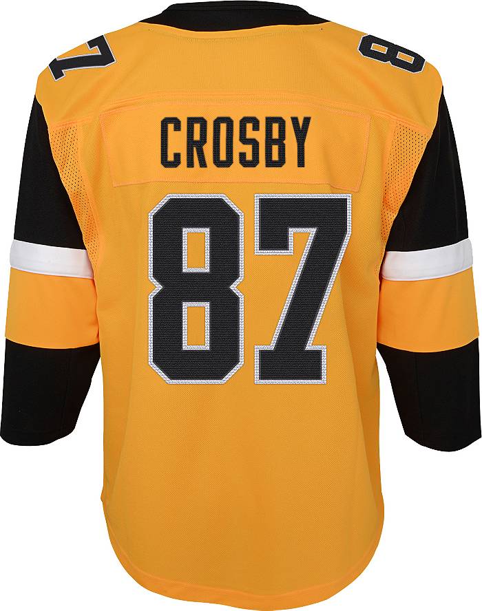 Youth Sidney Crosby Gold Pittsburgh Penguins Alternate Replica