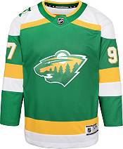 NHL Men's Minnesota Wild Kirill Kaprizov #97 Green Player T-Shirt, Small