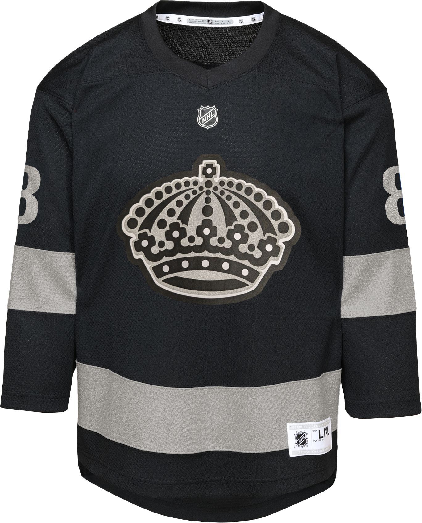 NHL Youth Los Angeles Kings Grey Drew Doughty #8 Replica Alternate Jersey product image