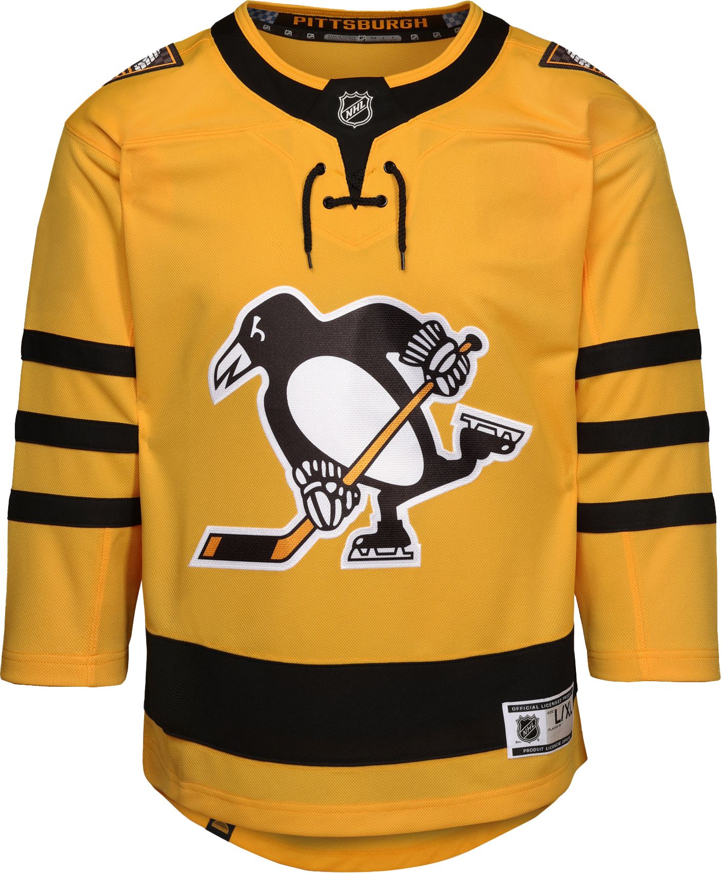 NHL Youth Pittsburgh Penguins Evgeni Malkin #71 Yellow Alternate Replica Jersey product image
