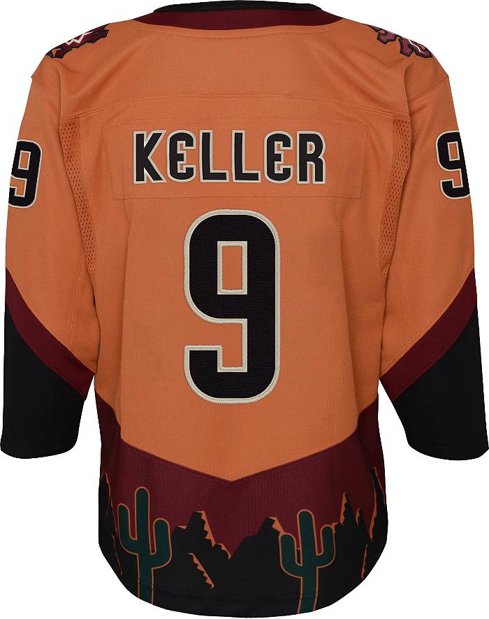 Adidas Arizona Coyotes Clayton Keller #9 Adizero Authentic Home Jersey, Men's, Size 52, Black