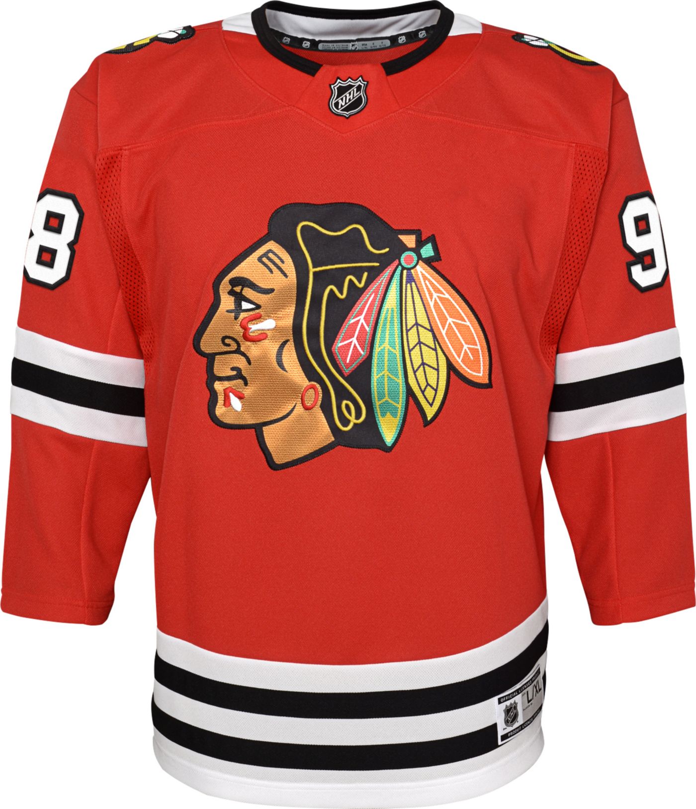 NHL Youth Chicago Blackhawks Connor Bedard 98 Premier Home Jersey Dick s Sporting Goods