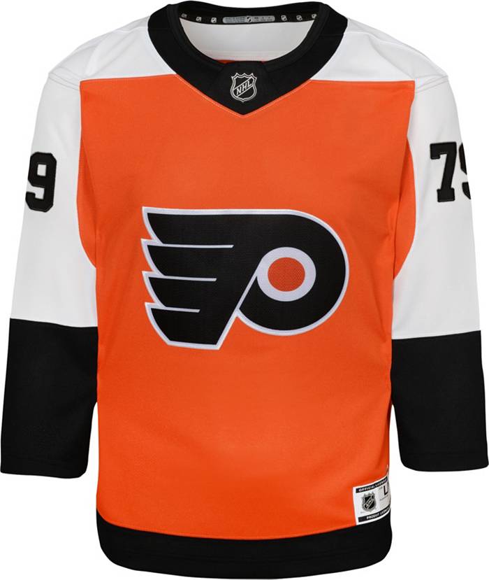 Outerstuff Youth Carter Hart Orange Philadelphia Flyers Player Name &  Number T-Shirt