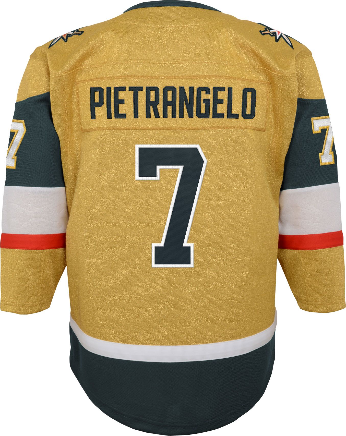 Outerstuff Youth Vegas Golden Knights Alex Pietrangelo #7 Gold Authentic Jersey product image
