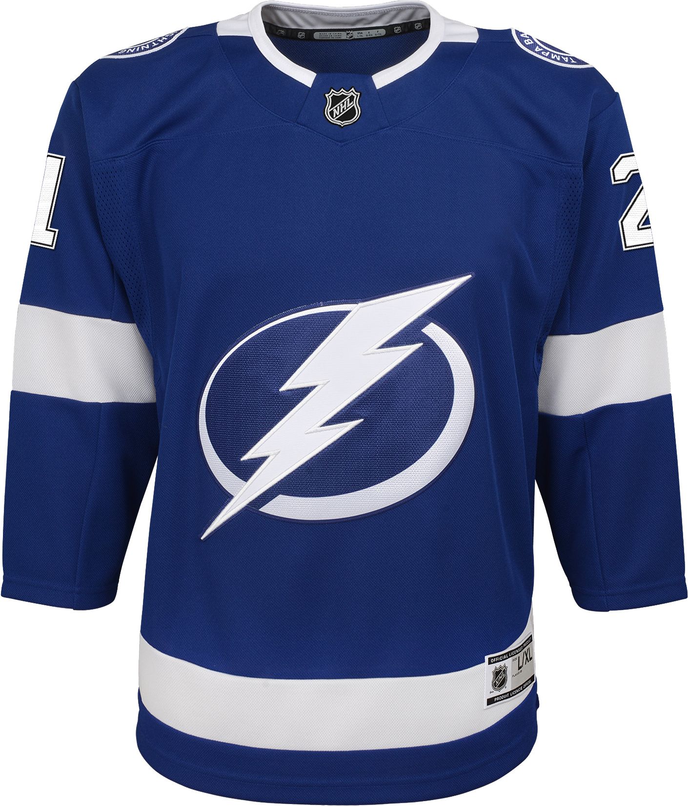 NHL Youth Tampa Bay Lightning Brayden Point #21 Home Premier Jersey product image