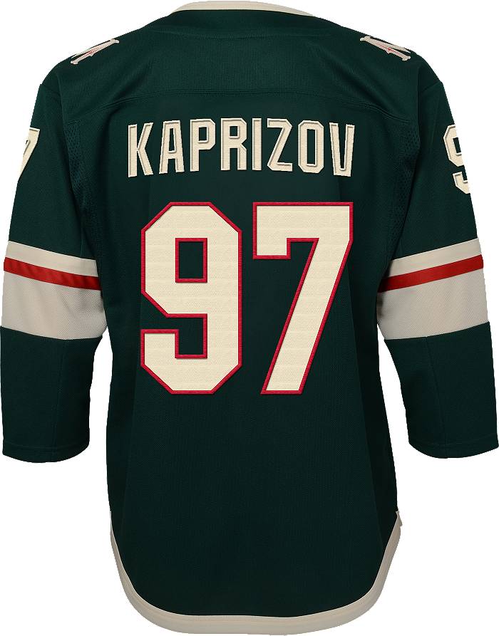 Outerstuff Youth NHL Minnesota Wild Kirill Kaprizov #97 Home Premier Jersey - L/XL