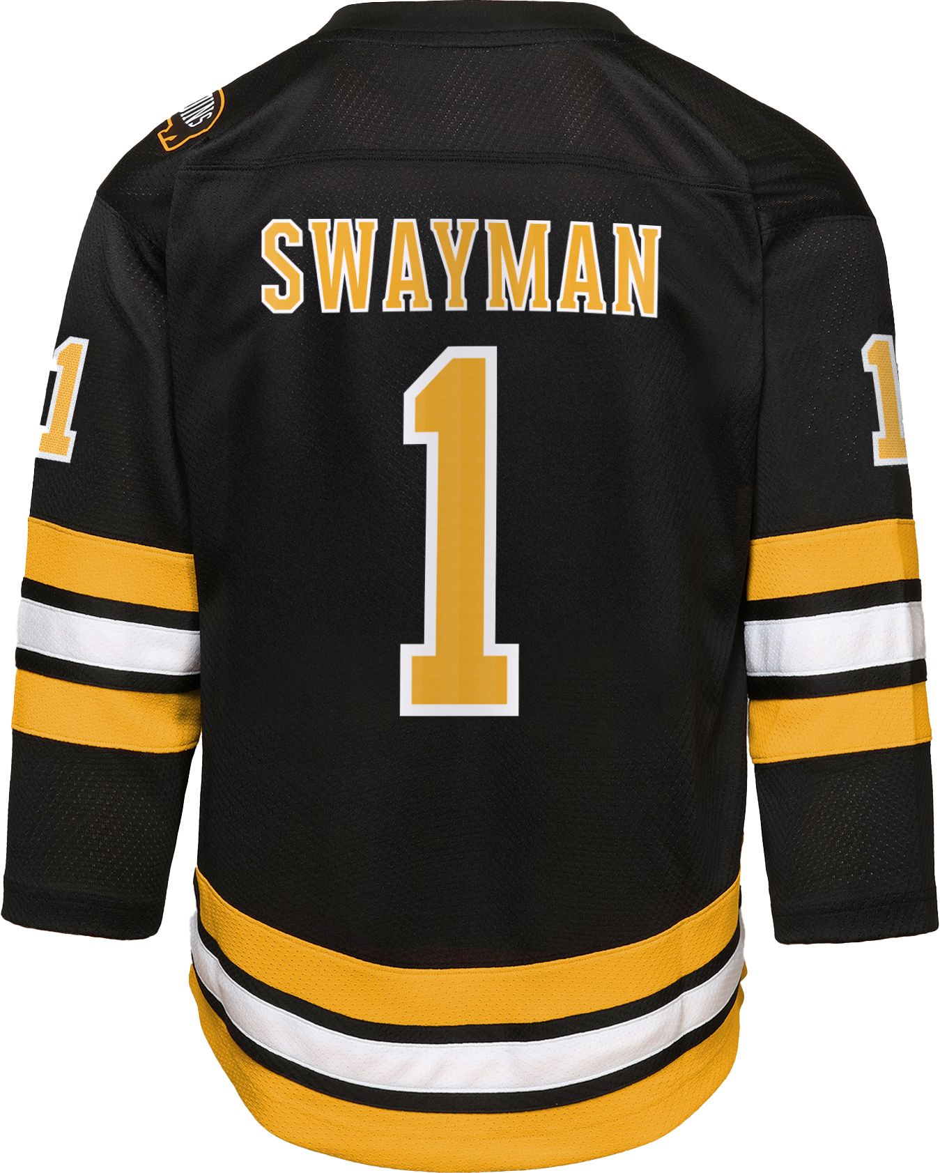 NHL Youth Boston Bruins Jeremy Swayman #1 Home Black Replica Jersey product image
