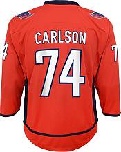 Authentic Men's John Carlson White Away Jersey - #74 Hockey Washington  Capitals Size Small/46