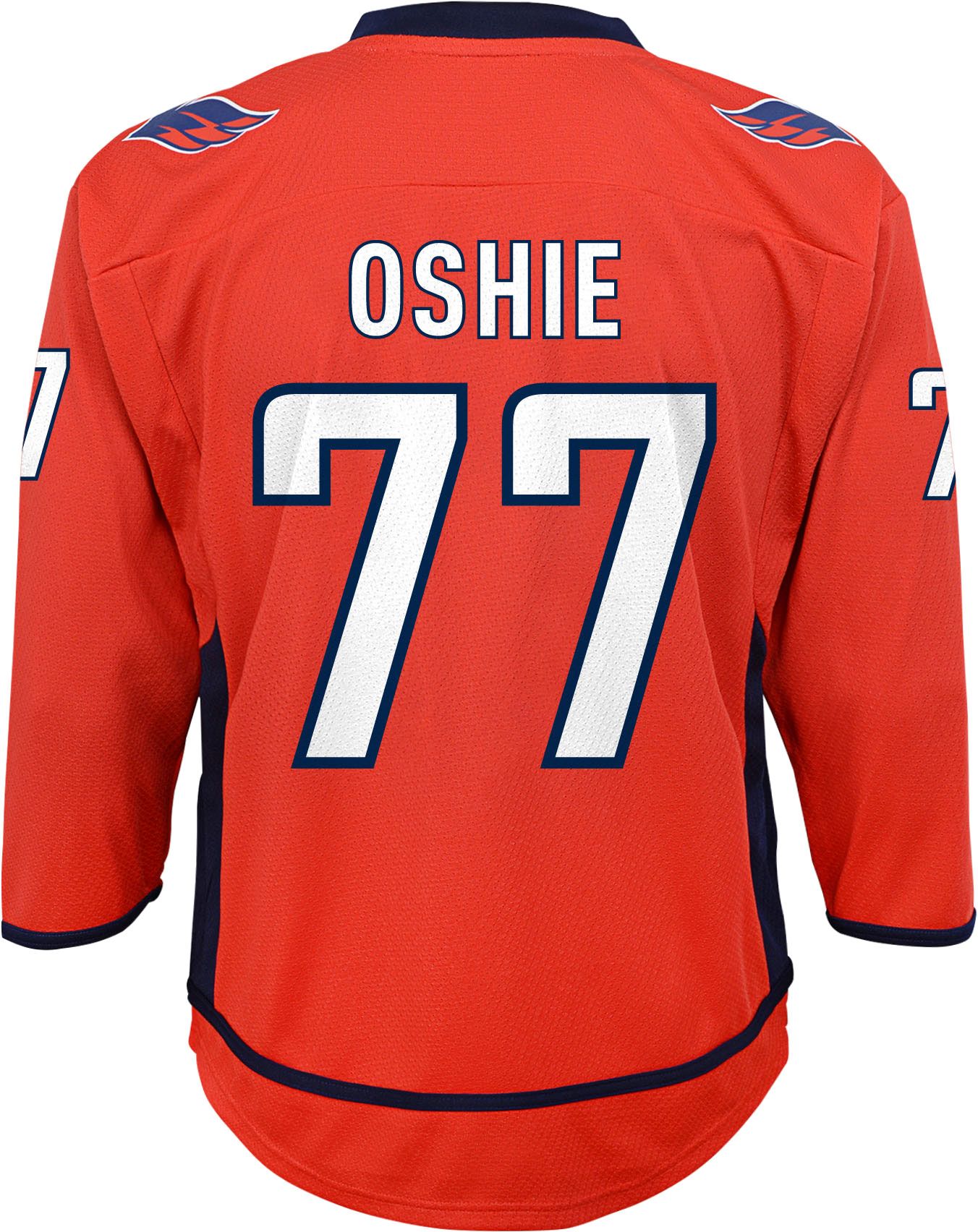 No77 T.J. Oshie Red Home Authentic USA Flag Stitched Youth Jersey