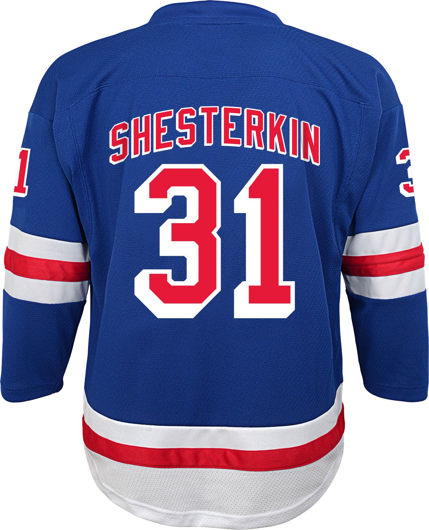 NHL Boys' New York Rangers Igor Shesterkin #31 Blue Home Replica Jersey product image