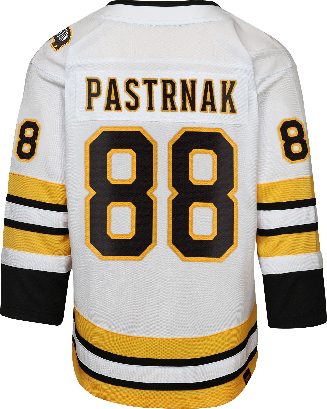 NHL Youth Boston Bruins David Pastrnak #88 White Away Replica Jersey product image