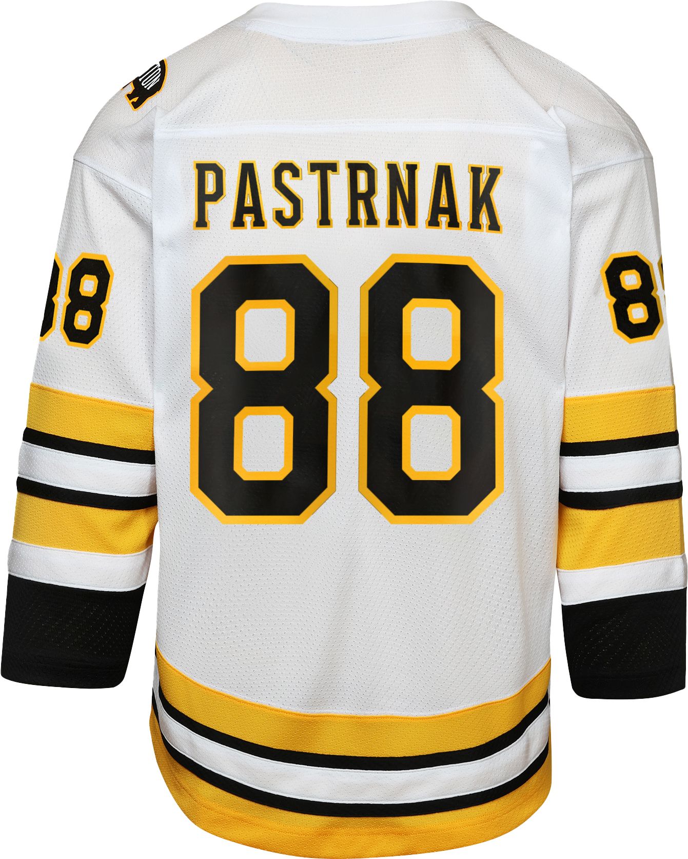 NHL Youth Boston Bruins David Pastrnak #88 White Away Replica Jersey product image