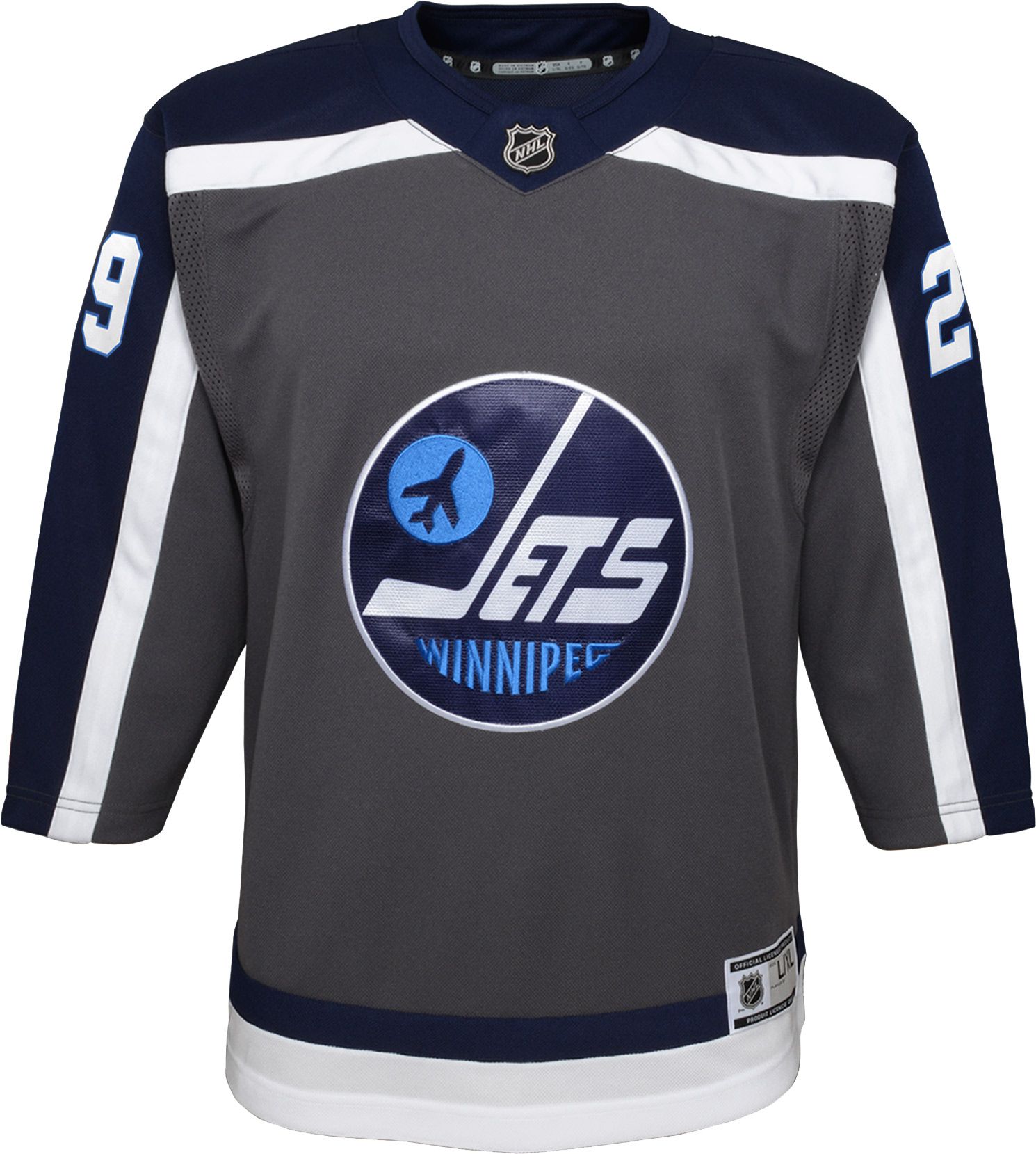 NHL Youth Winnipeg Jets Special Edition Premier Grey Blank Jersey product image