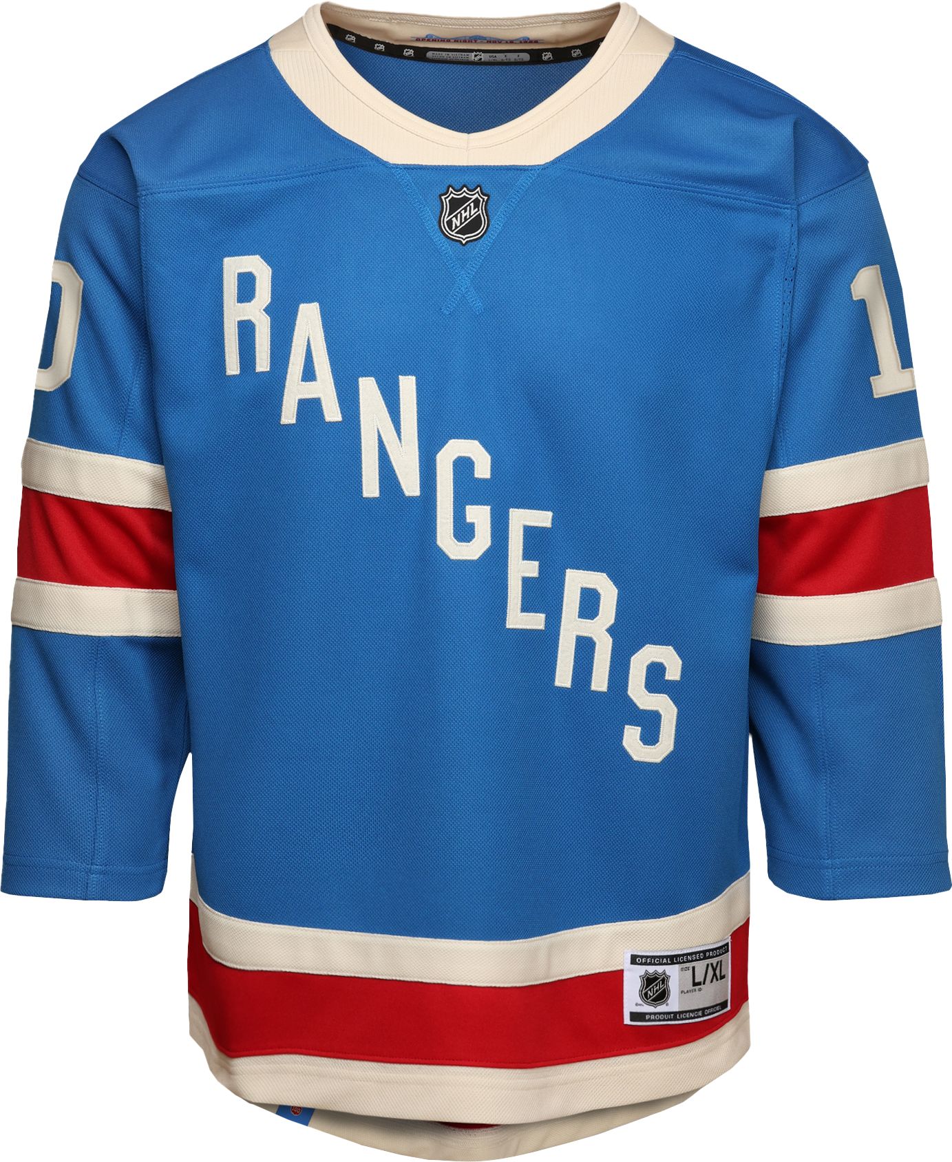 NHL Youth New York Rangers Artemi Panarin #10 Centennial Blue Alternate Replica Jersey product image