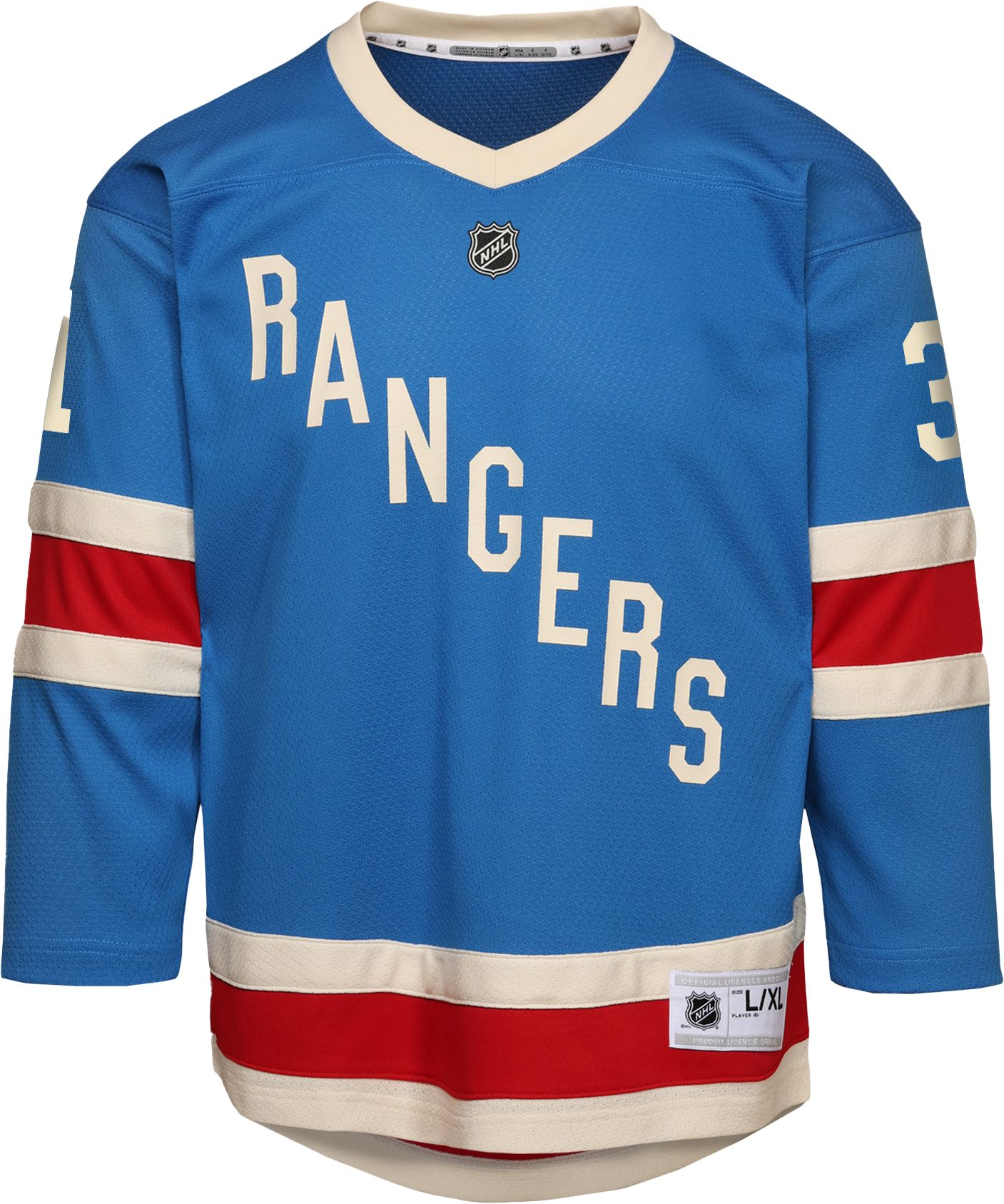 NHL Youth New York Rangers Igor Shesterkin #31 Centennial Blue Alternate Replica Jersey product image