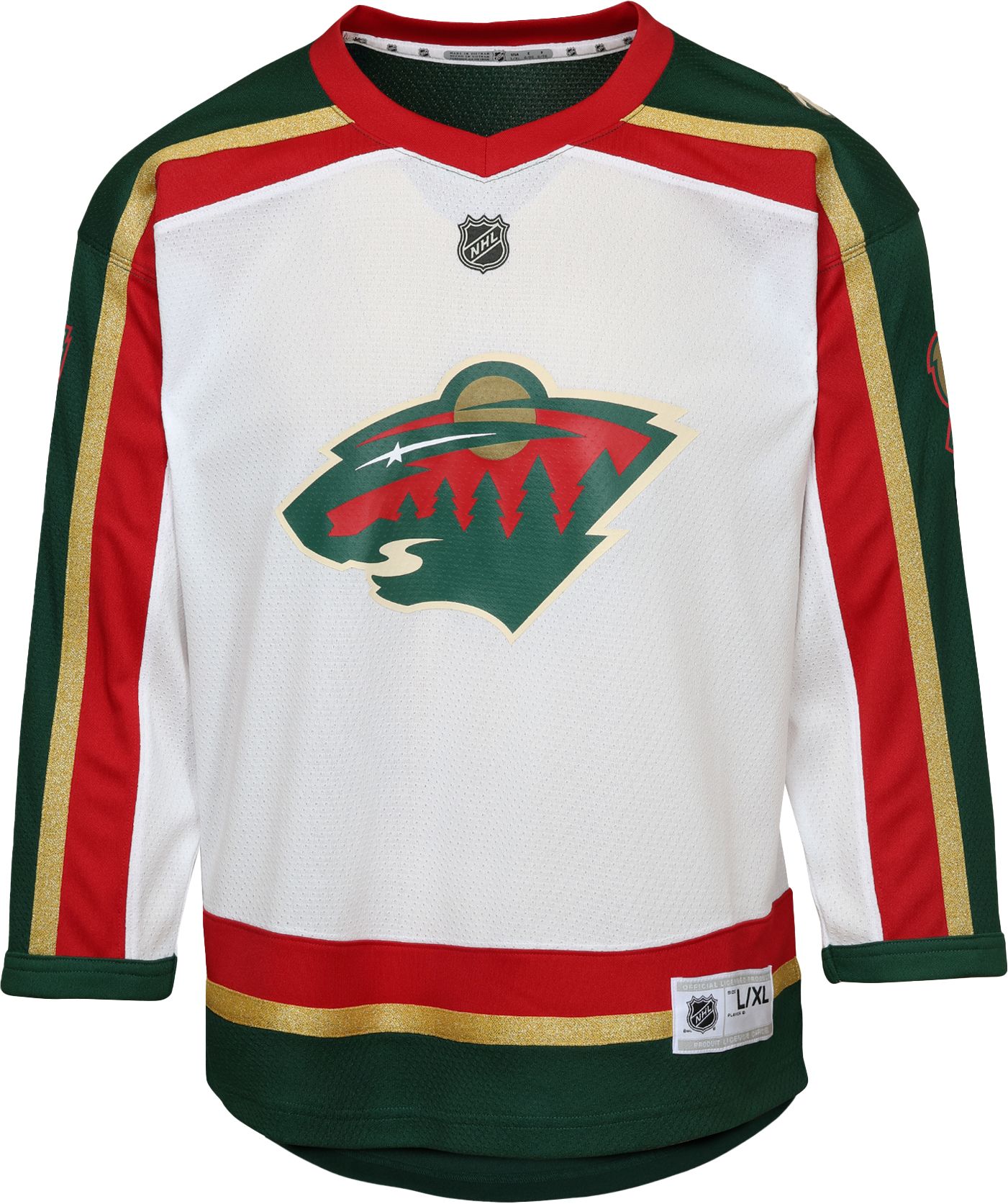 NHL Youth Minnesota Wild Kirill Kaprizov #97 White Alternate Replica Jersey product image