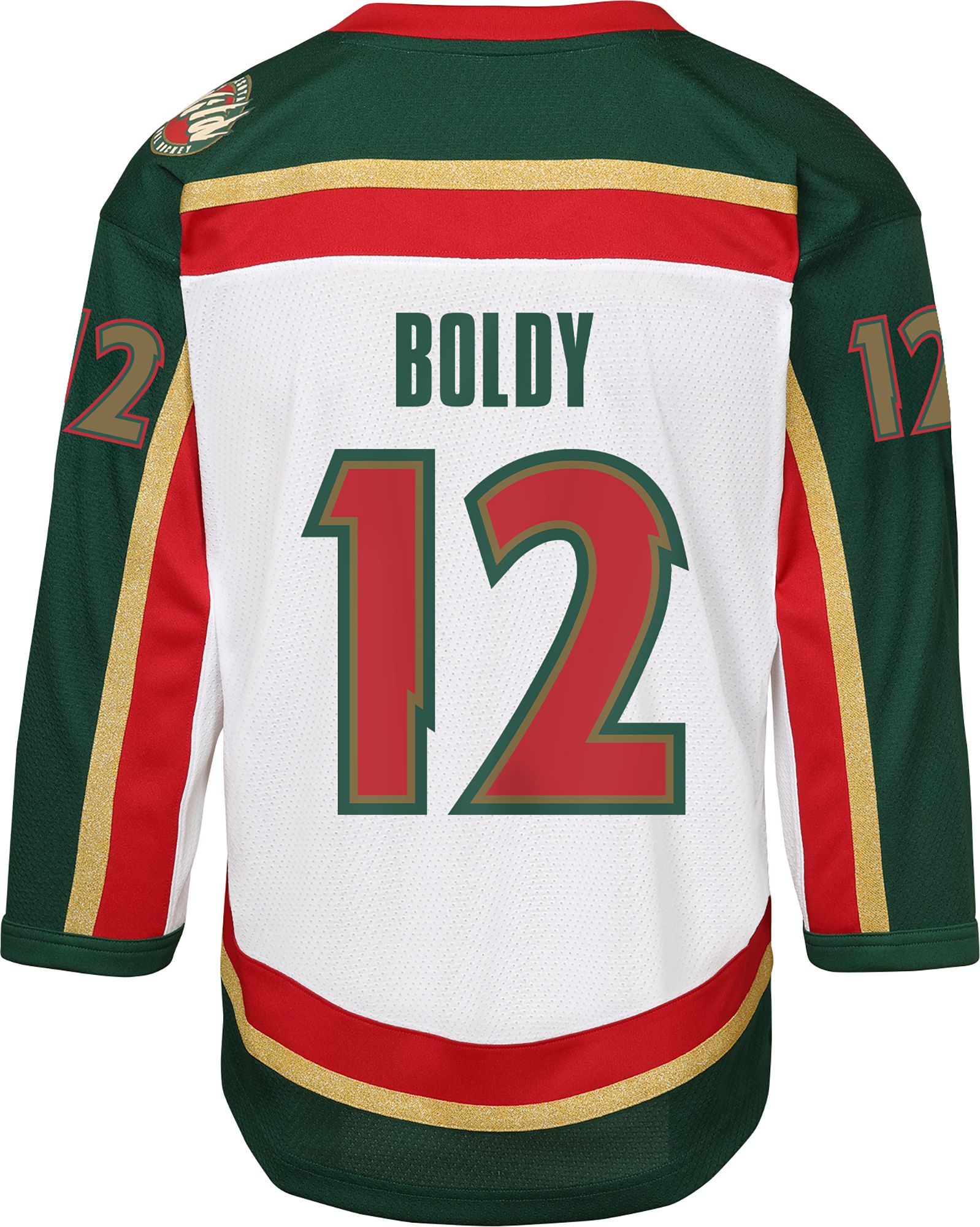 NHL Youth Minnesota Wild Matt Boldy #12 White Replica Alternate 2 Jersey product image