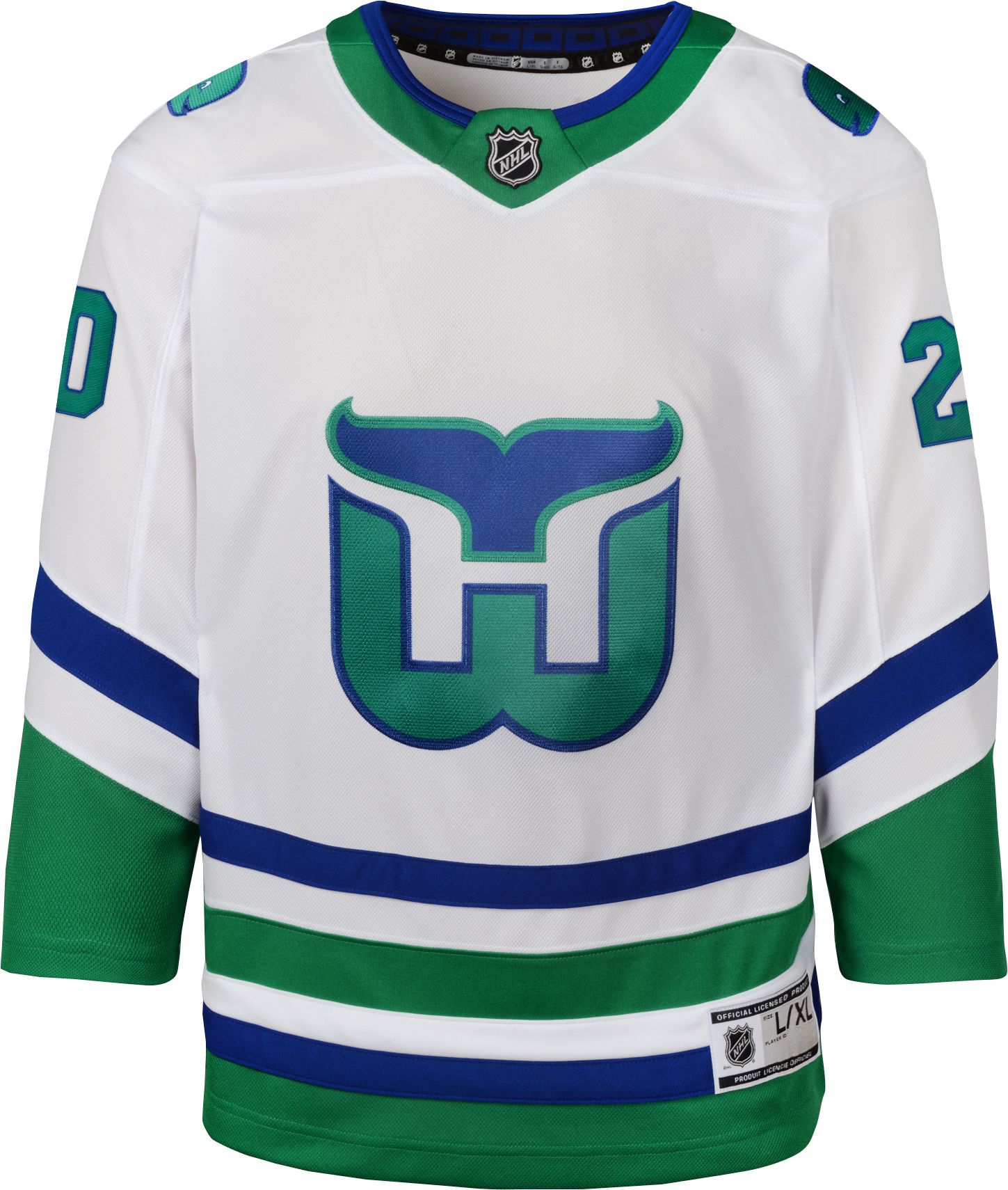 House League Hockey Jersey 2 (5200): Powder Blue/Navy/White Youth Small