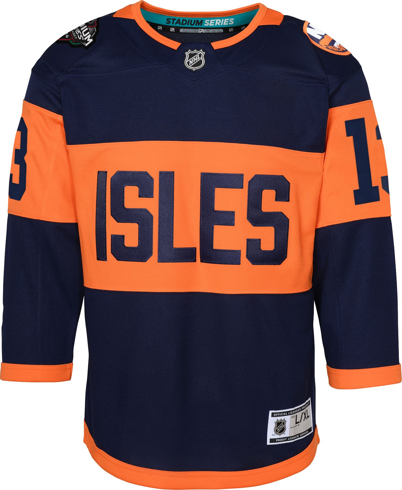 New York Islanders No13 Mathew Barzal Green Salute to Service Jersey