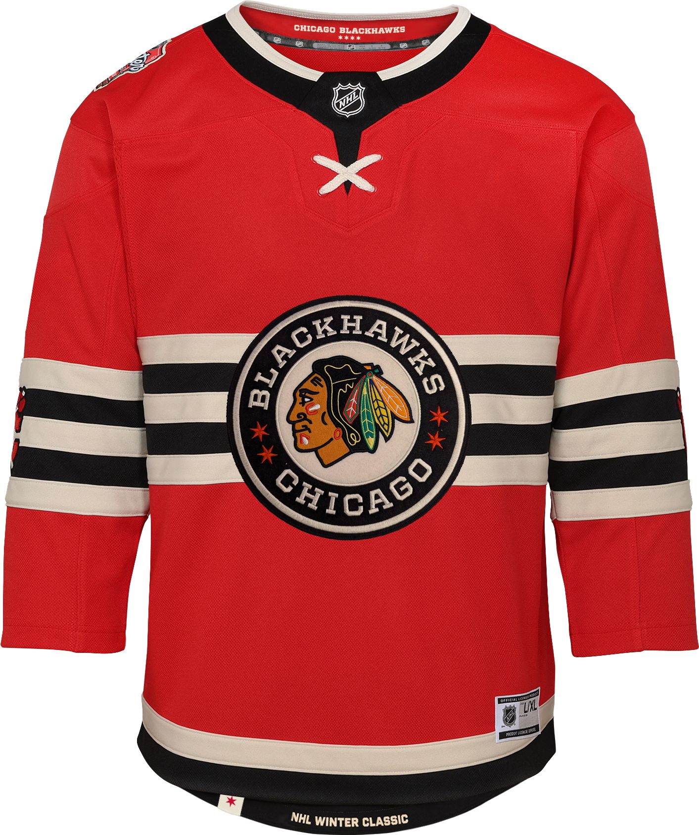 NHL Youth Chicago Blackhawks 20242025 Winter Classic Red Premier