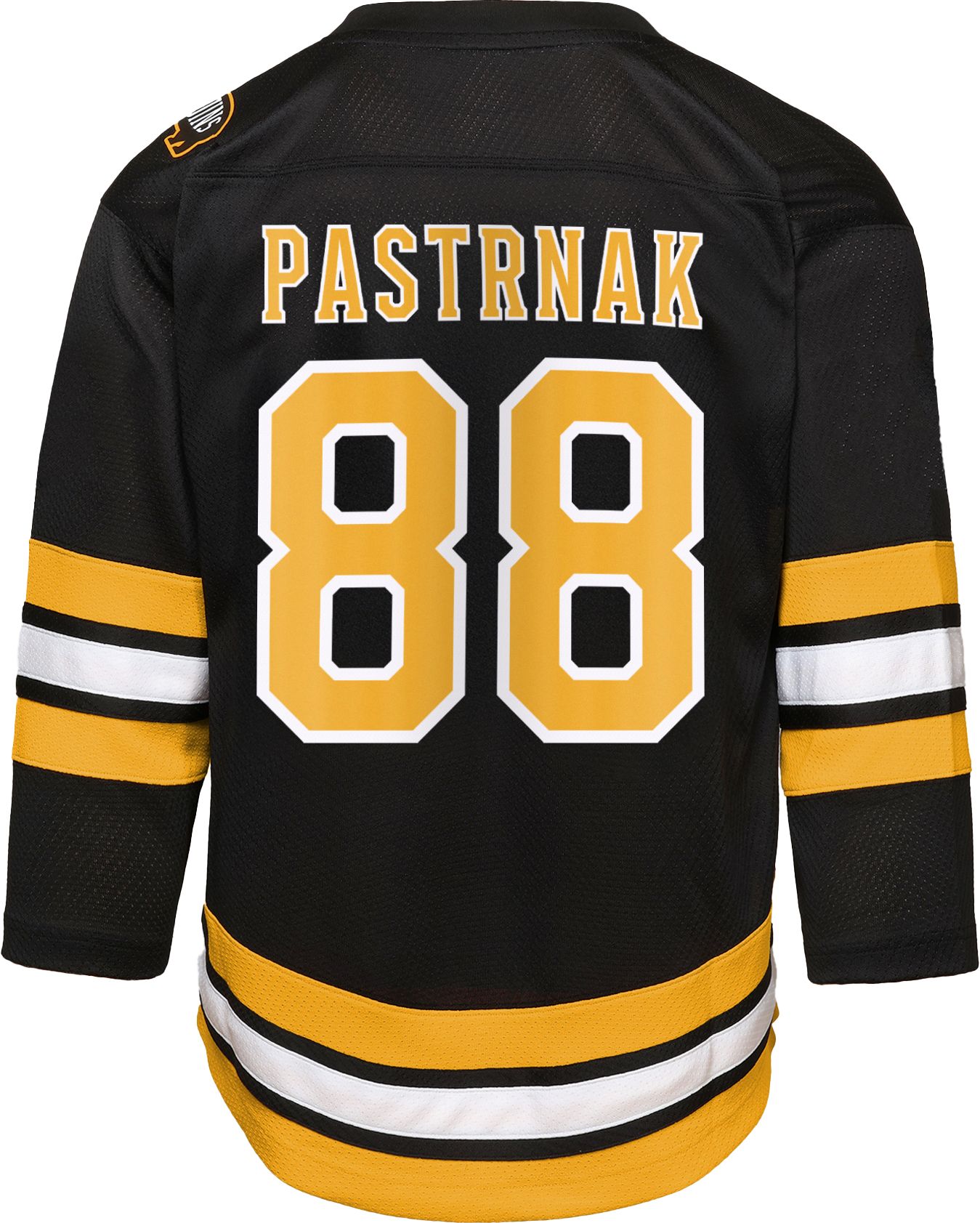 NHL Little Kids' Boston Bruins David Pastrnak #88 Black Home Replica Jersey product image