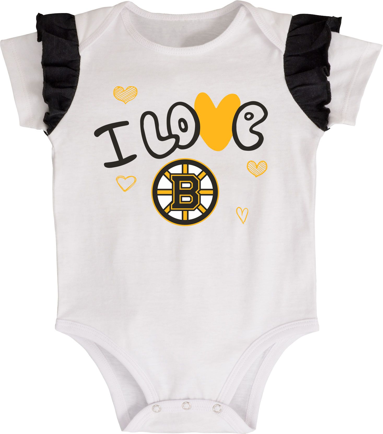 NHL Infant Boston Bruins I Love Hockey Onesie Set product image
