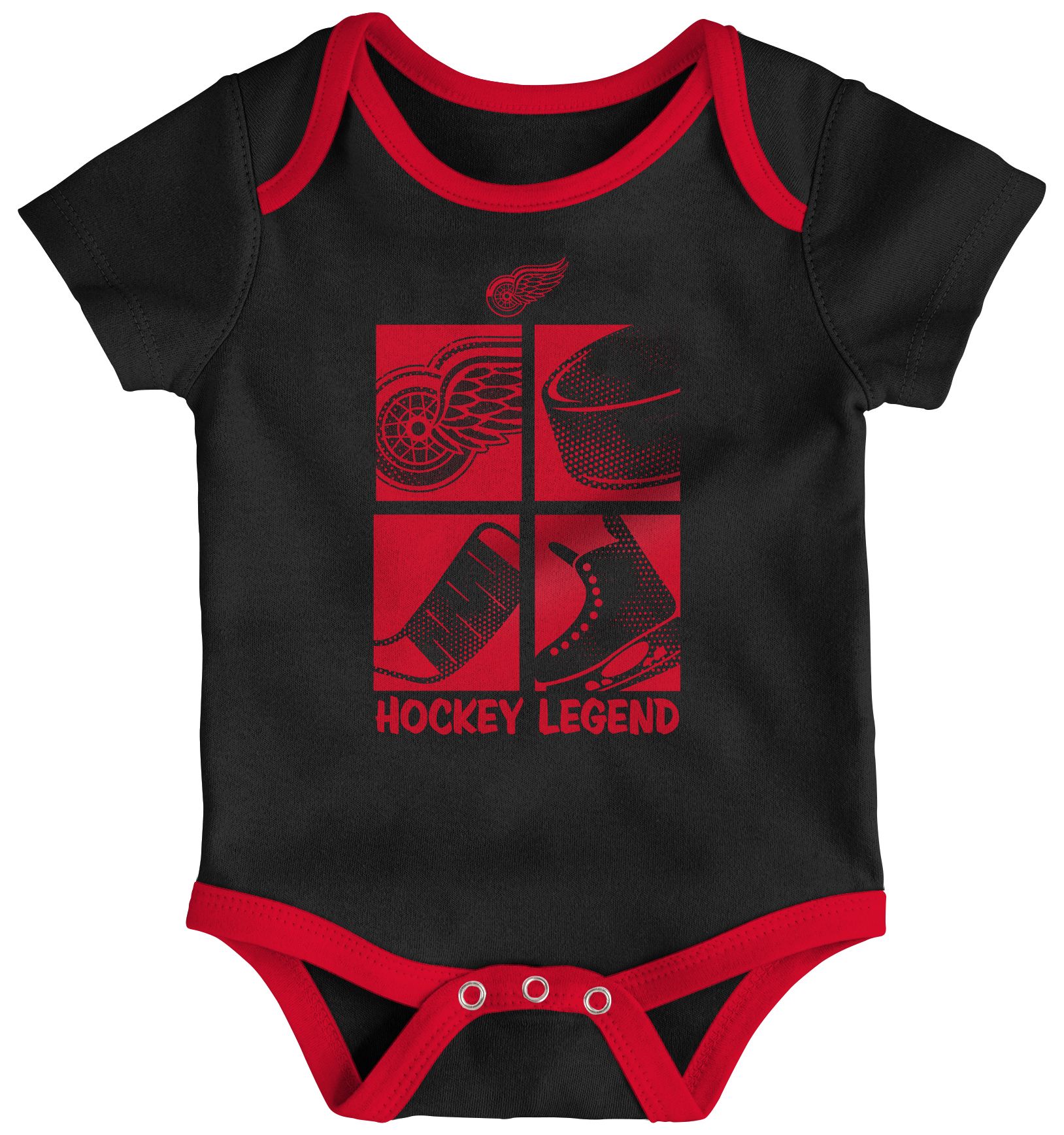 NHL Infant Detroit Red Wings Legend Multicolor Creeper Set product image
