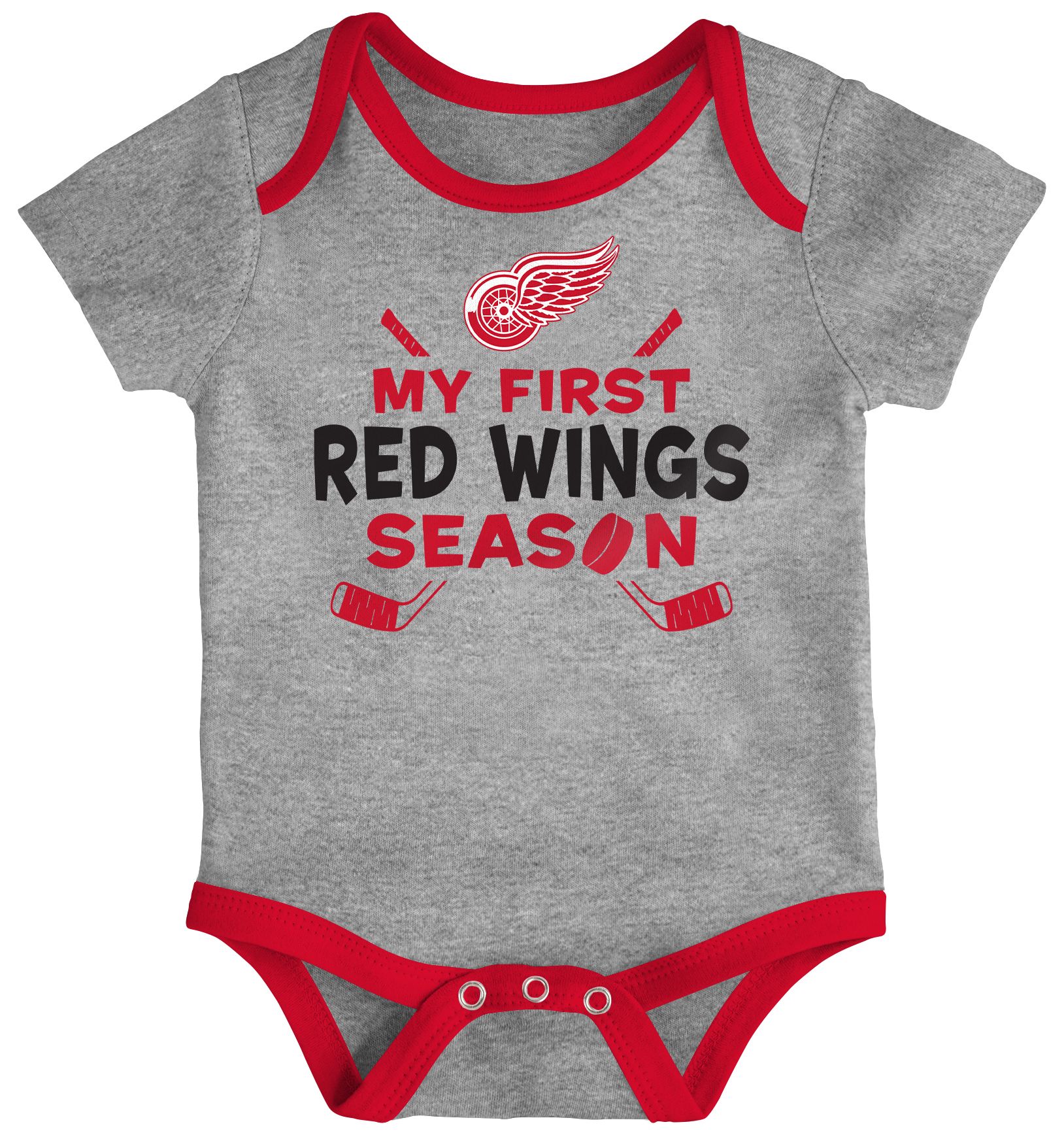 NHL Infant Detroit Red Wings Legend Multicolor Creeper Set product image