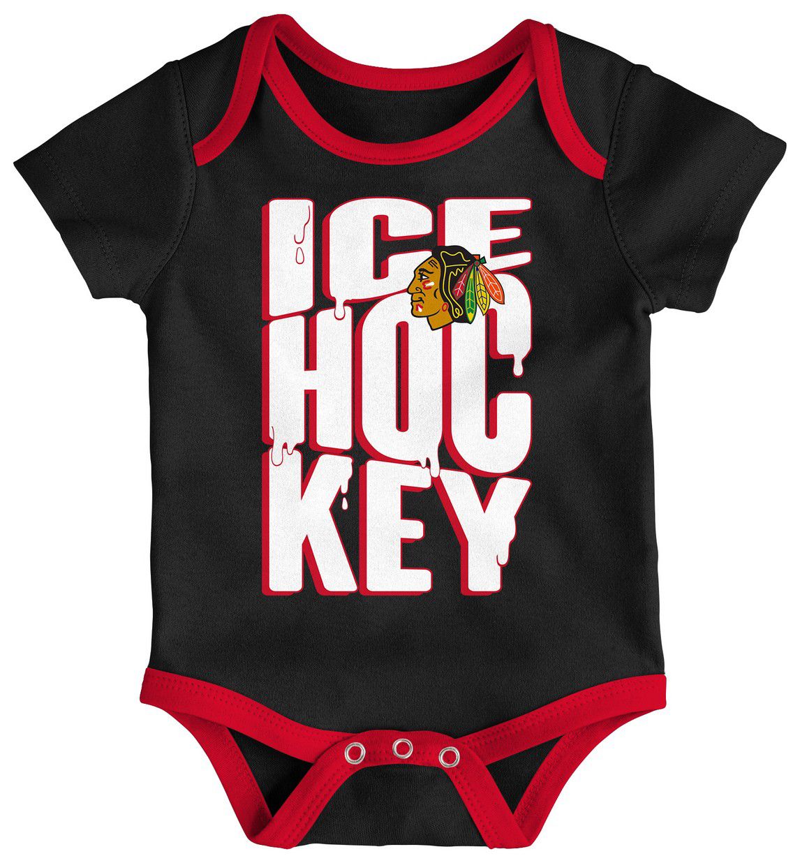 NHL Infant Chicago Blackhawks Multicolor 3-Piece Creeper Header Set product image