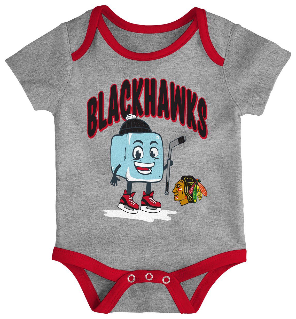 NHL Infant Chicago Blackhawks Multicolor 3-Piece Creeper Header Set product image