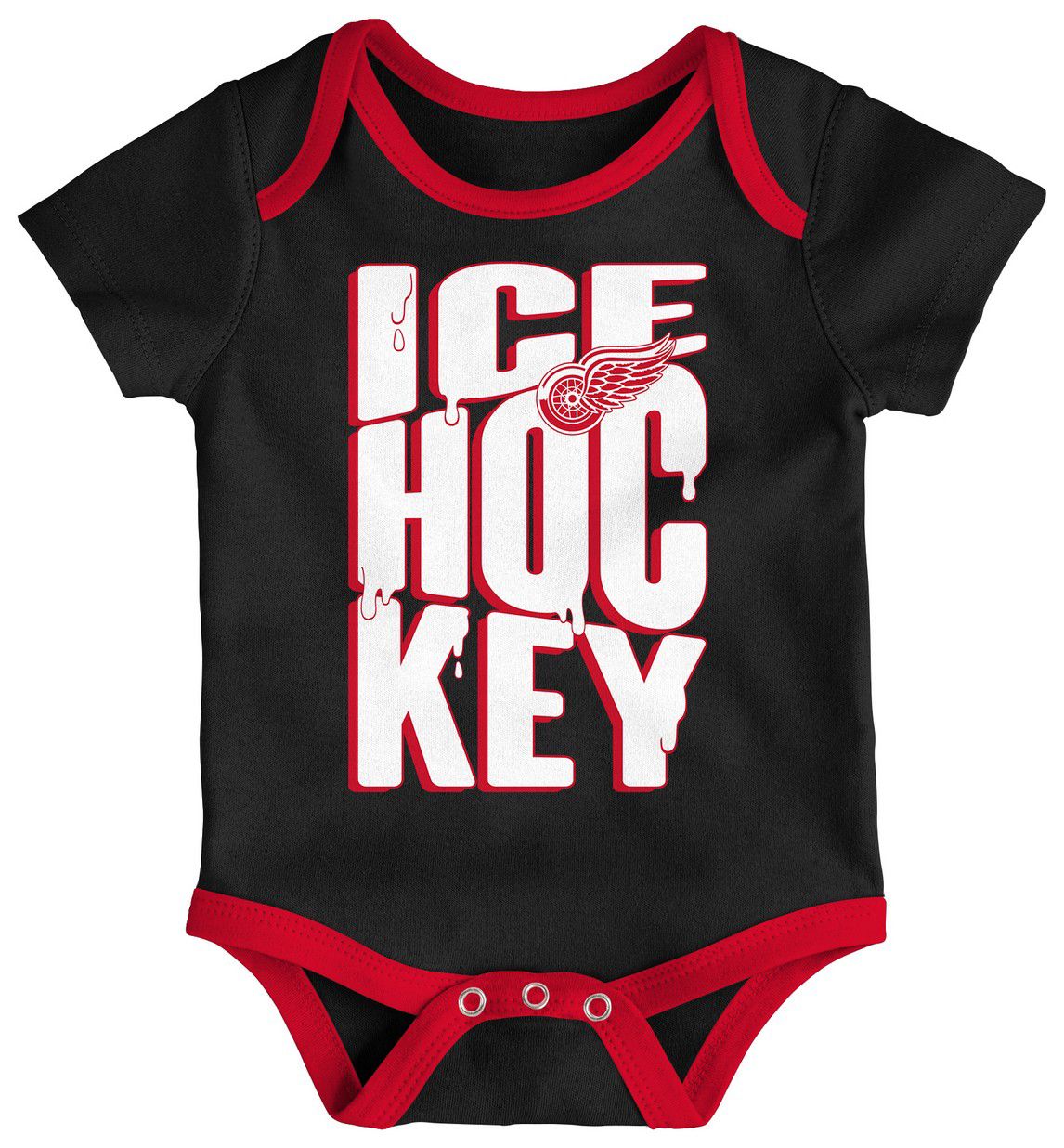 NHL Infant Detroit Red Wings Multicolor 3-Piece Creeper Header Set product image