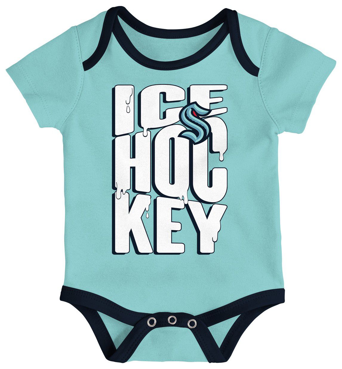 NHL Infant Seattle Kraken Multicolor 3-Piece Creeper Header Set product image