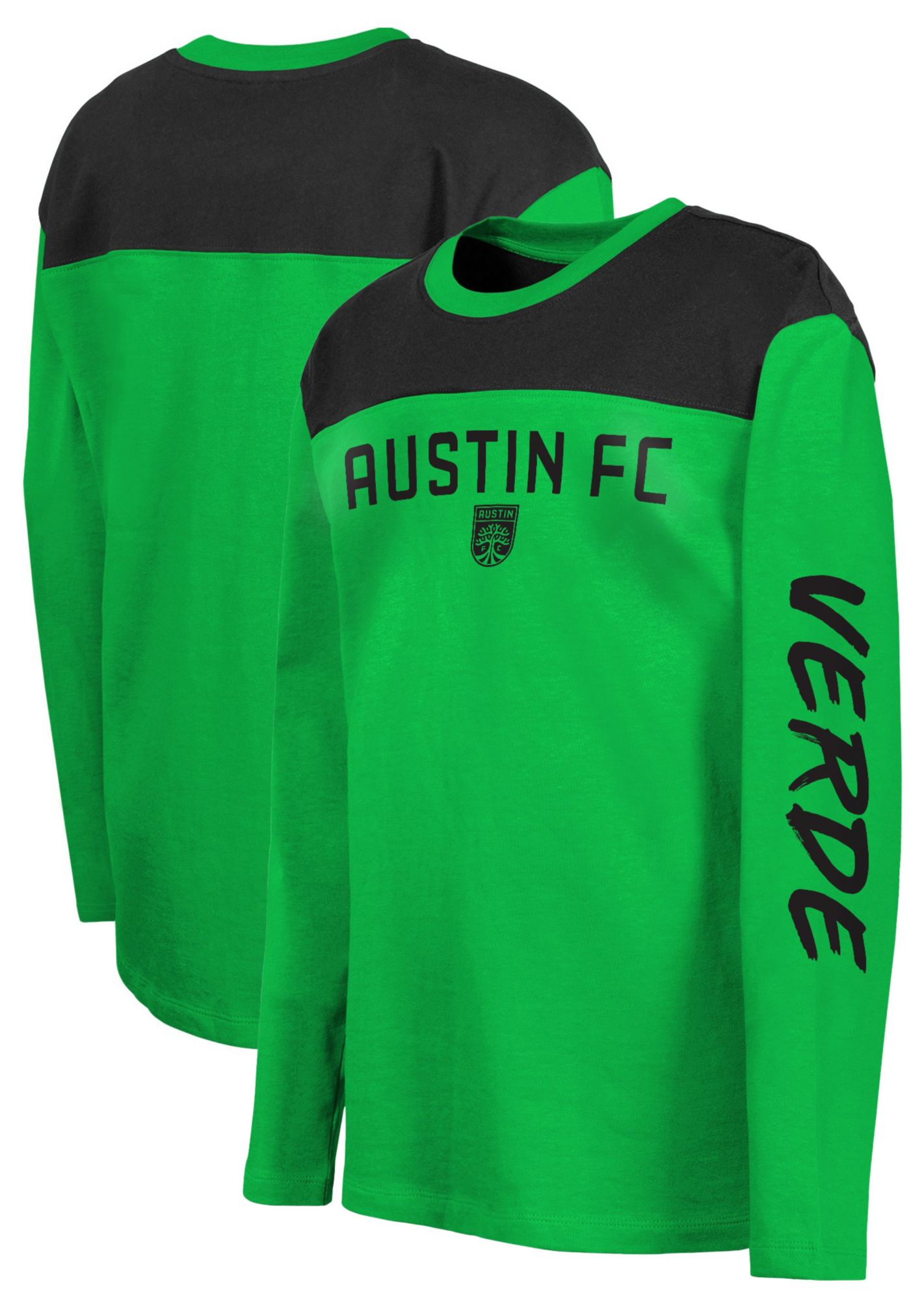 MLS Youth Austin FC Unbeaten Run Green Long Sleeve Shirt product image